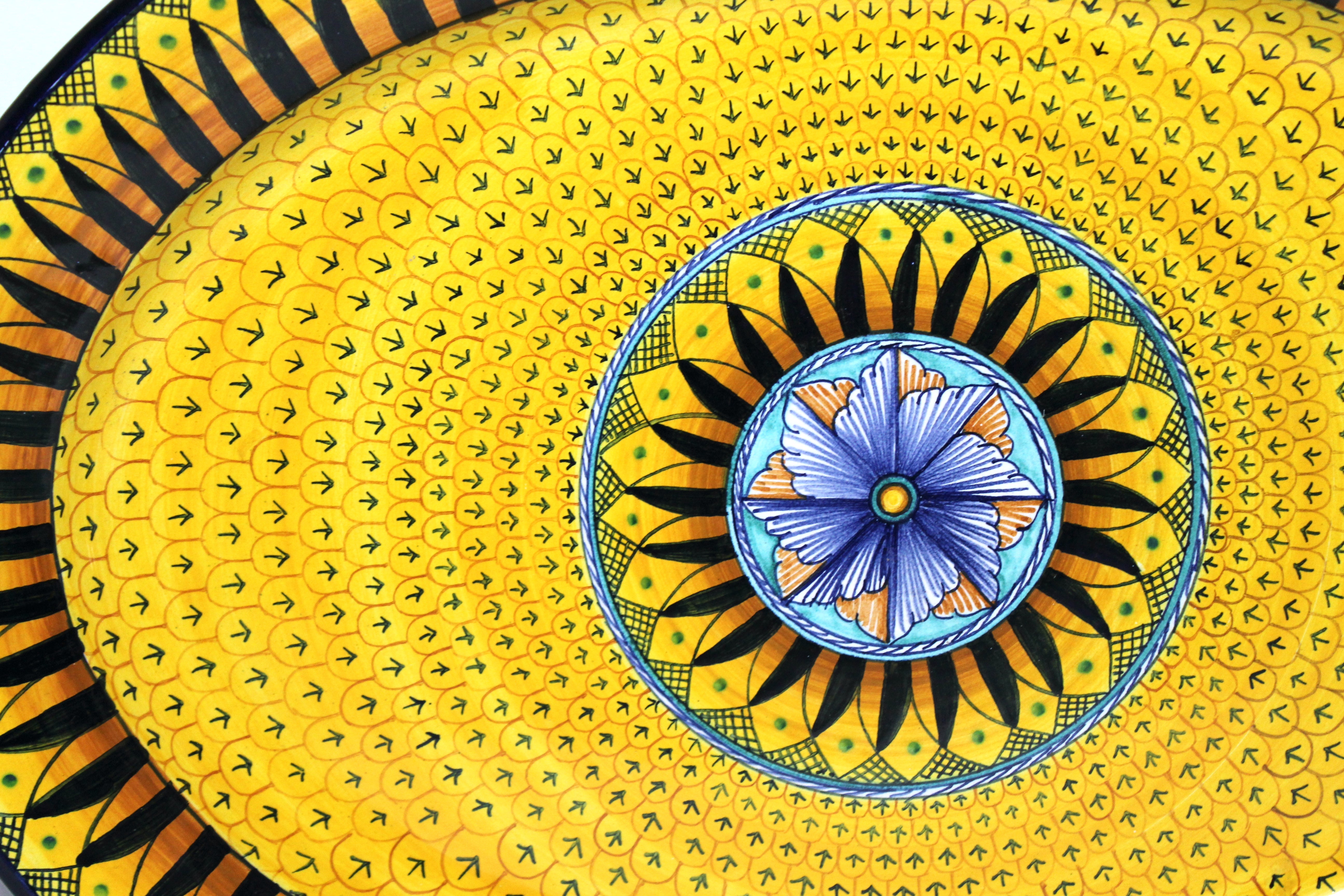 Vassoio Piumette Giallo