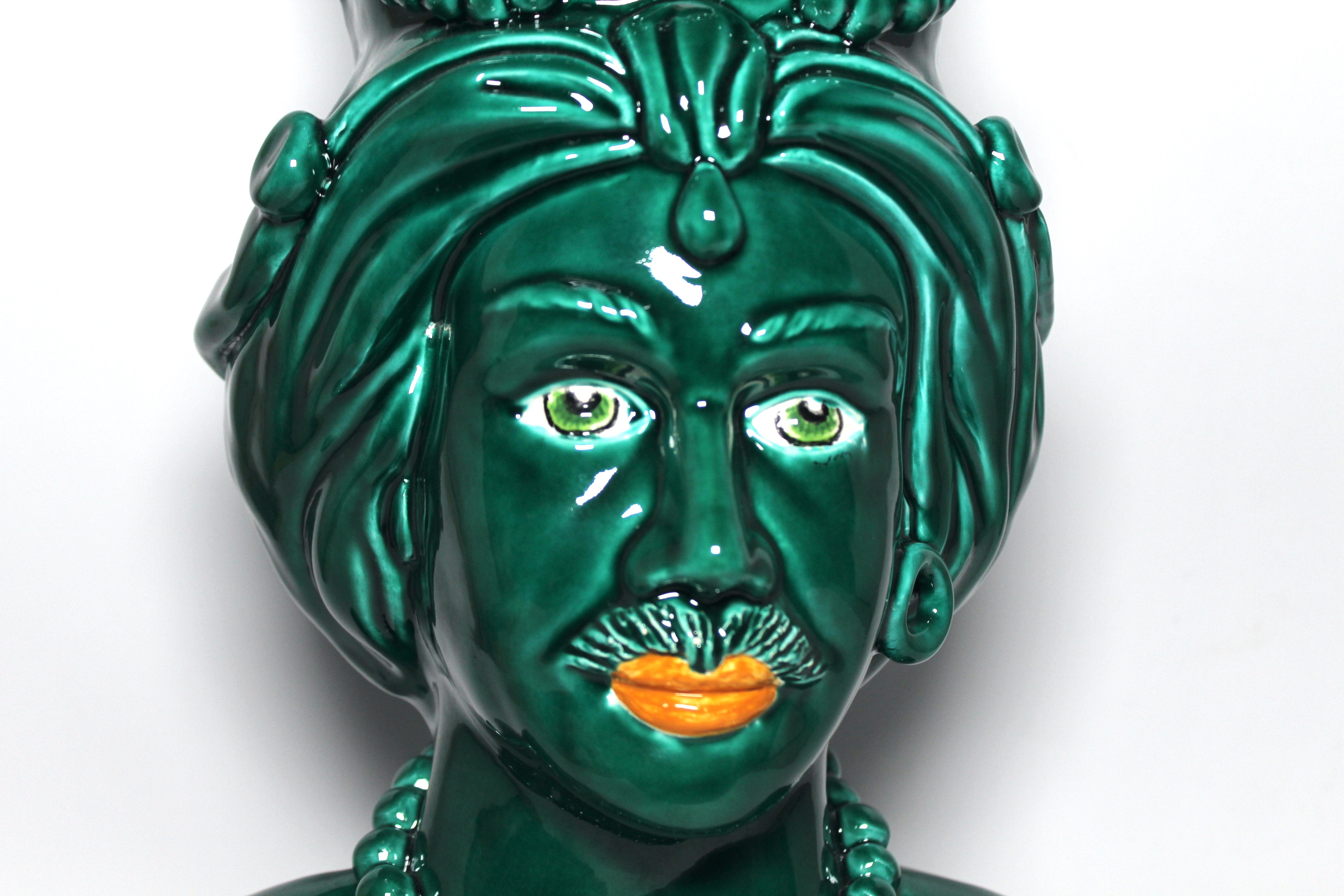 Teste di Moro Unica Tinta Verde Rame