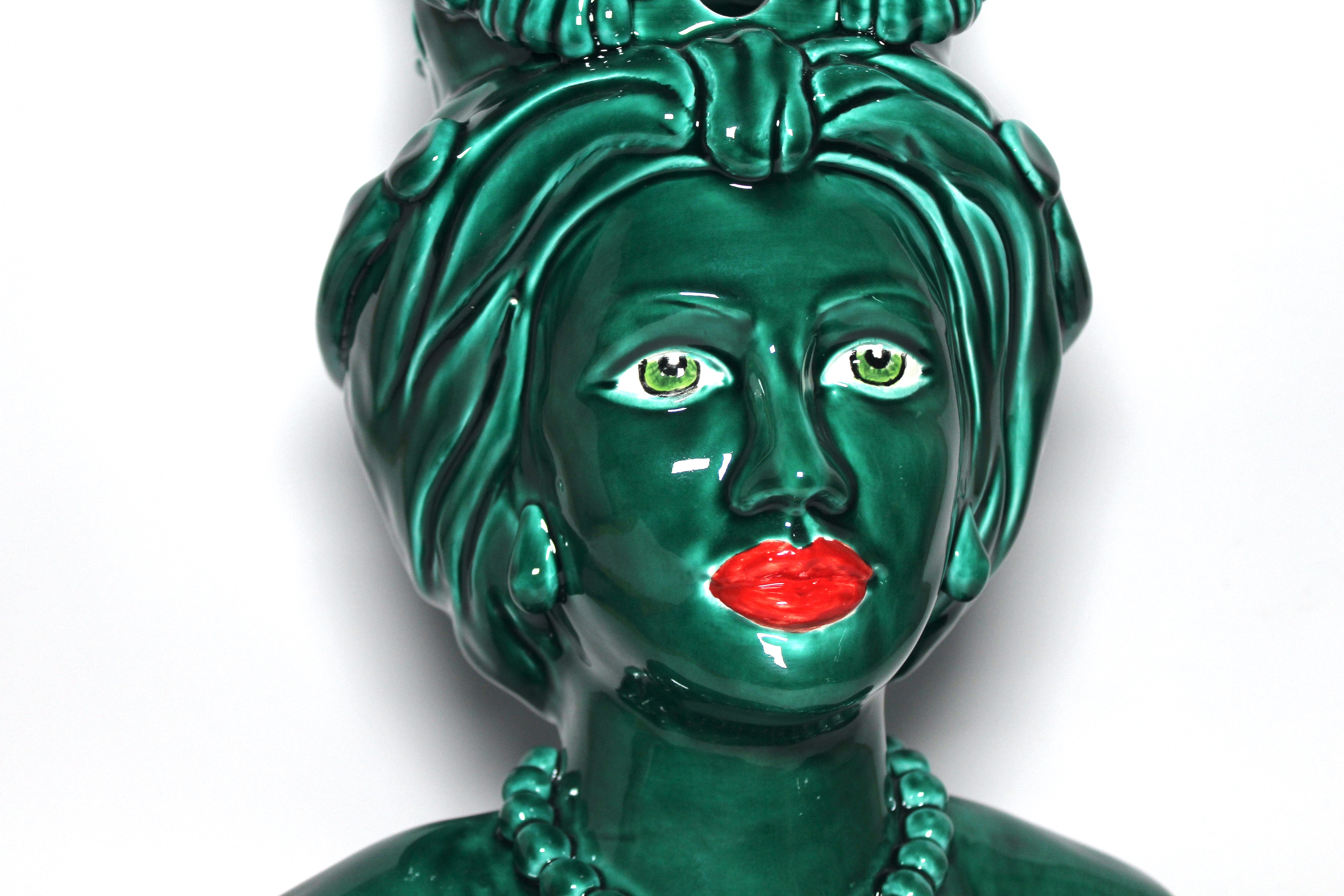 Teste di Moro Unica Tinta Verde Rame