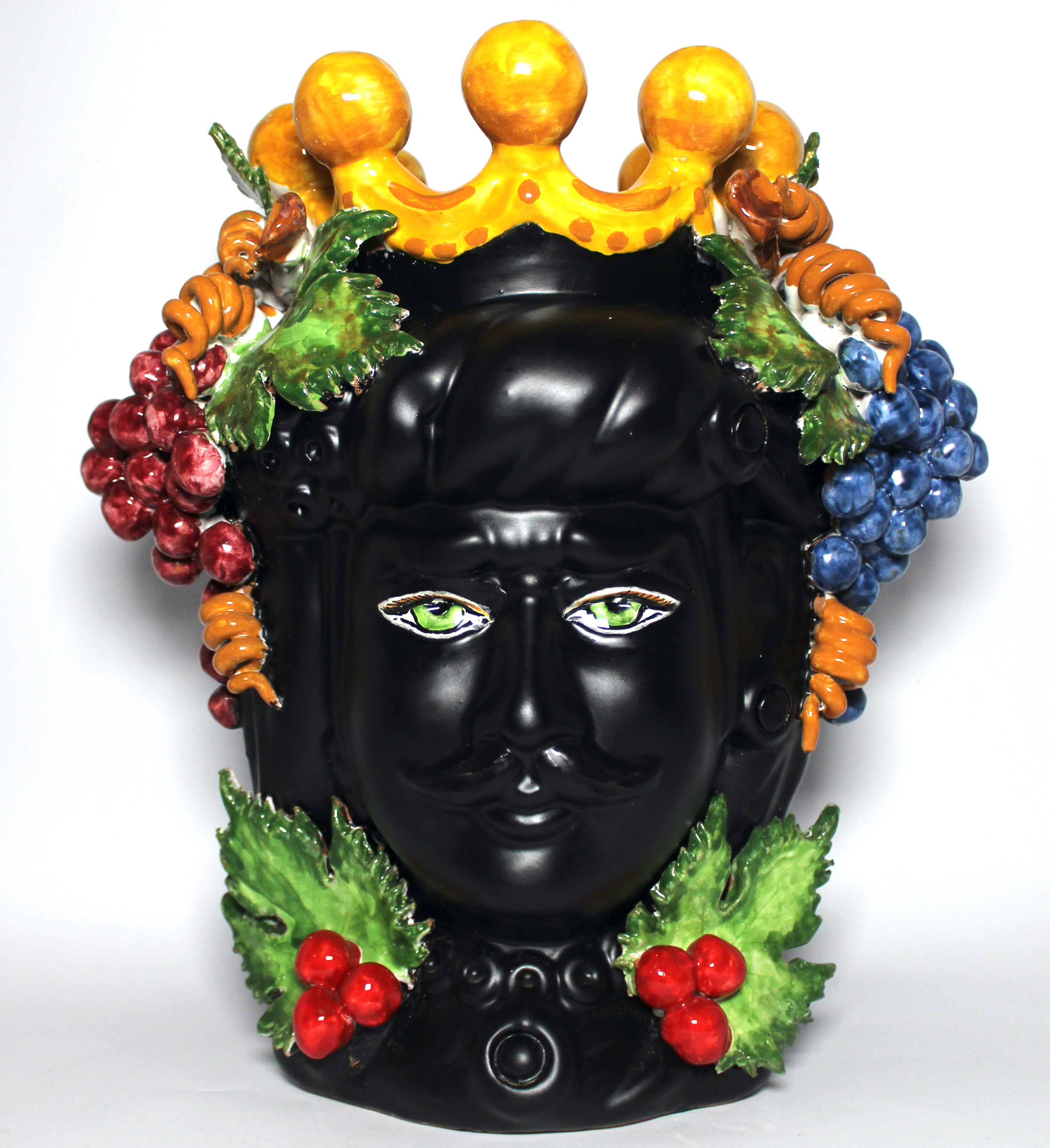 Teste di Moro Nero Opaco e Frutta