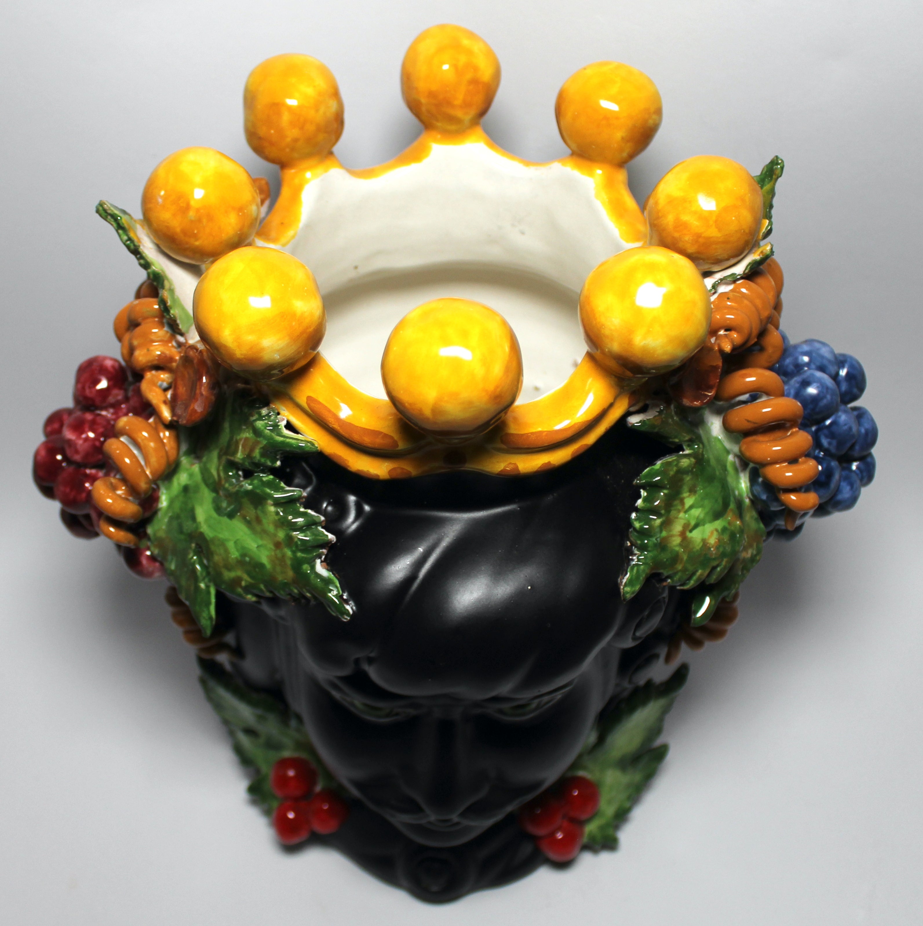 Teste di Moro Nero Opaco e Frutta