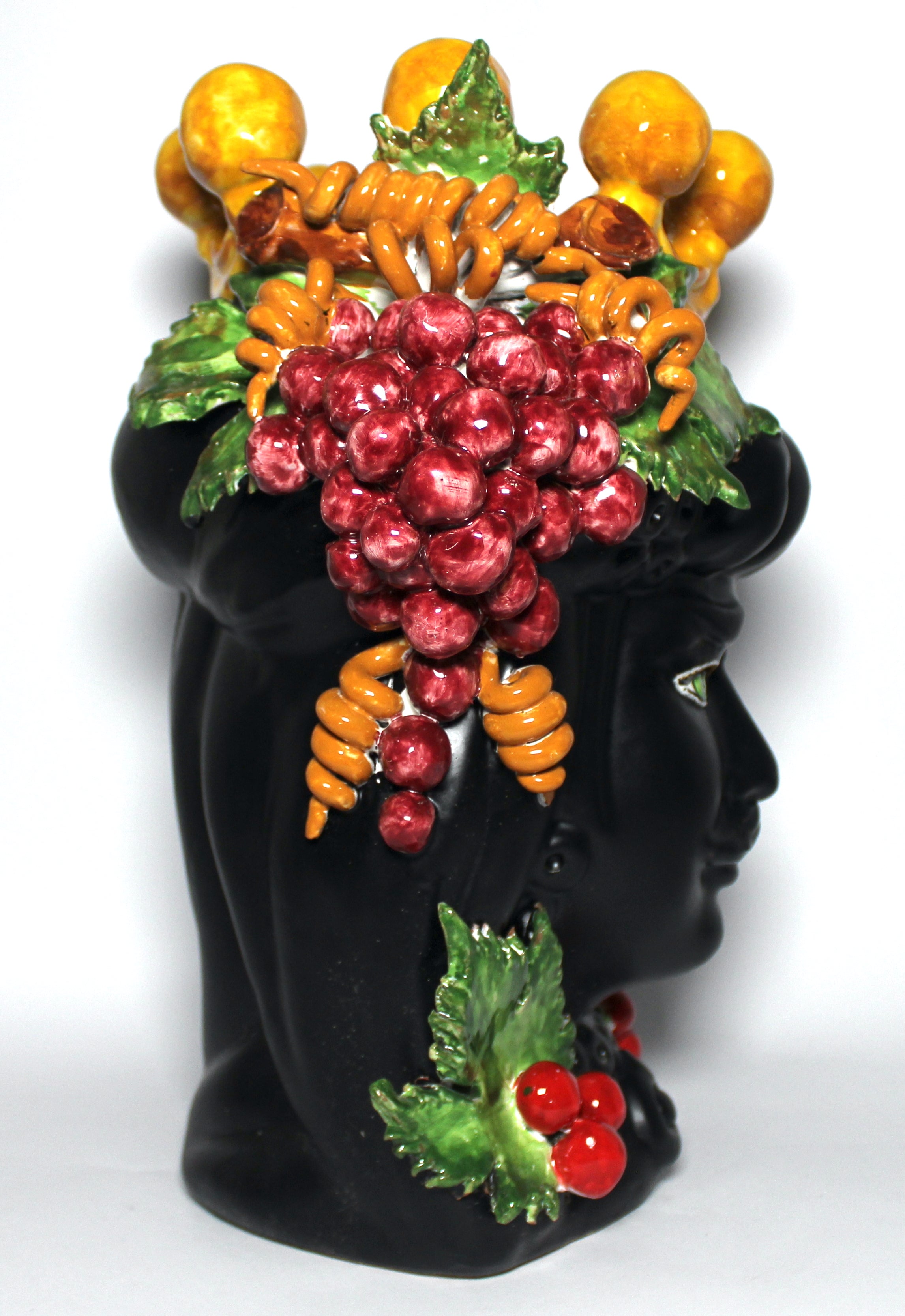 Teste di Moro Nero Opaco e Frutta